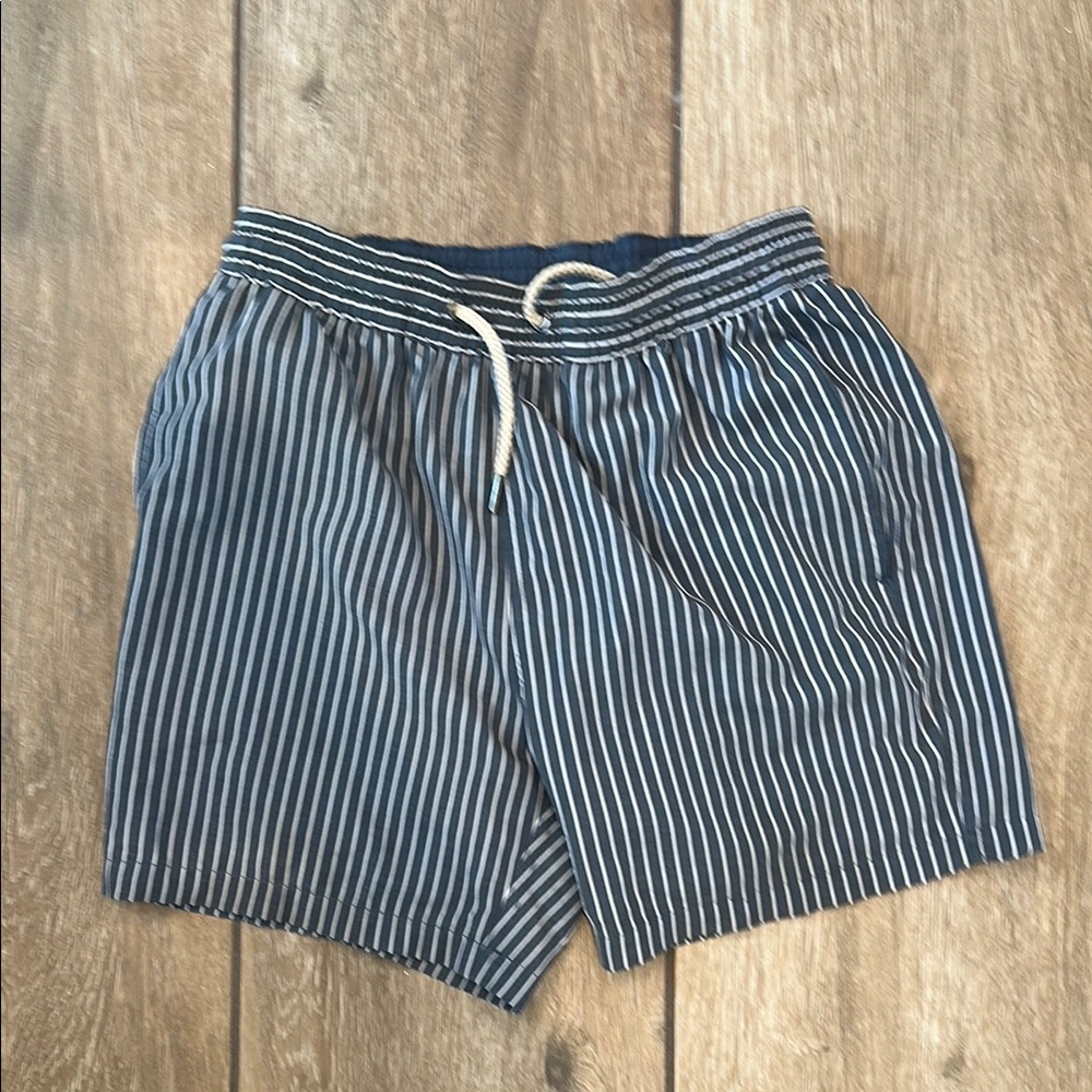 COPY - Fair Harbor Blue and White Swim Trunks with Elastic Waistband